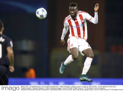 UEFA Champions League, Group F, Round 3, GNK Dinamo - FC Olympiakos 20.10.2015., Croatia, Zagreb - Maksimir Stadium - UEFA Champions League, Group F, Round 3, GNK Dinamo - FC Olympiakos. Arthur Masuaku. IgorxKralj PIXSELL