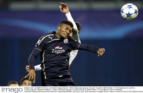 UEFA Champions League, Group F, Round 3, GNK Dinamo - FC Olympiakos 20.10.2015., Croatia, Zagreb - Maksimir Stadium - UEFA Champions League, Group F, Round 3, GNK Dinamo - FC Olympiakos. Junior Fernades. IgorxKralj PIXSELL