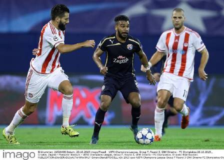 UEFA Champions League, Group F, Round 3, GNK Dinamo - FC Olympiakos 20.10.2015., Croatia, Zagreb - Maksimir Stadium - UEFA Champions League, Group F, Round 3, GNK Dinamo - FC Olympiakos. El Arabi Hilal Soudani. GoranxStanzl PIXSELL