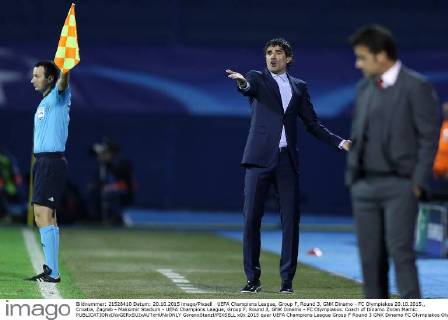 UEFA Champions League, Group F, Round 3, GNK Dinamo - FC Olympiakos 20.10.2015., Croatia, Zagreb - Maksimir Stadium - UEFA Champions League, Group F, Round 3, GNK Dinamo - FC Olympiakos. Coach of Dinamo Zoran Mamic. GoranxStanzl PIXSELL