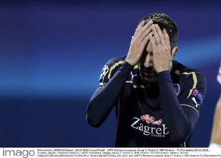 UEFA Champions League, Group F, Round 3, GNK Dinamo - FC Olympiakos 20.10.2015., Croatia, Zagreb - Maksimir Stadium - UEFA Champions League, Group F, Round 3, GNK Dinamo - FC Olympiakos. Jeremy Taravel. GoranxStanzl PIXSELL