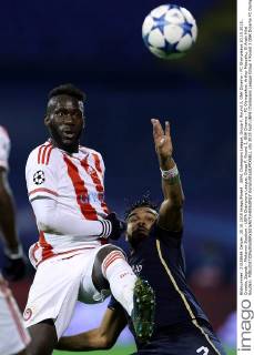 UEFA Champions League, Group F, Round 3, GNK Dinamo - FC Olympiakos 20.10.2015., Croatia, Zagreb - Maksimir Stadium - UEFA Champions League, Group F, Round 3, GNK Dinamo - FC Olympiakos. Arthur Masuaku, El Arabi Hilal Soudani.  GoranxStanzl PIXSELL