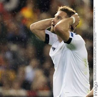 Valencia s Shkodran Mustafi during Champions league match. October 20, 2015.  (2015102007)