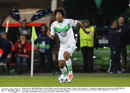 Dante (VfL Wolfsburg) - Champions League Gruppe B Saison 2015-2016 VfL Wolfsburg vs. PSV Eindhoven in der Volkswagen Arena in Wolfsburg - Freisteller,Aktion,Deutschland, Fussball, Mann,Männer,21.10.2015