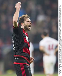 Leverkusen, 20.10.2015, BayArena Torjubel: Admir Mehmedi (Bayer) Bayer Leverkusen - AS Rom mm
