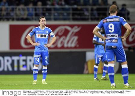 - GENT, BELGIUM: Gent s Sven Kums pictured during the Jupiler Pro League match between KAA Gent and Sporting Charleroi, in Gent, Sunday 08 November 2015, on the 15th day of the Belgian soccer championship. YORICKxJANSENS x04736027x