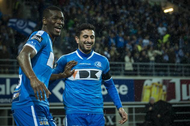 - GENT, BELGIUM: Gent s Kalifa Coulibaly and Gent s Kenneth Saief celebrate after scoring during the Jupiler Pro League match between KAA Gent and Westerlo, in Gent, Friday 20 November 2015, on the 16th day of the Belgian soccer championship. JASPERxJACOBS  x04742993x