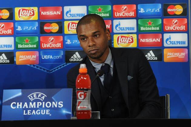 Fußball, Champions League, Manchester City PK IPP20151124 Football - soccer: UEFA Champions League, Conferenza stampa pre partita - Juventus Turin - Manchester city, Fernandinho (Hinweis: Verwendung nur in Deutschland - only Germany) xHOCHxZWEIx xItalyxPhotoxPressx 