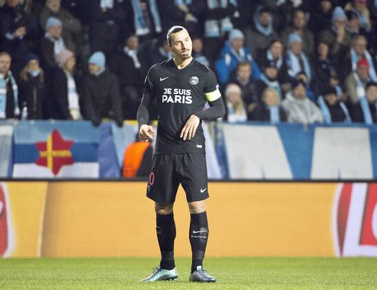 Malmoe Sweden 2015-11-25 Champions League 2015 16 Malmö FF(SWE) vs PSG(F) Zlatan Ibrahimovic(PSG) -  4.04937146