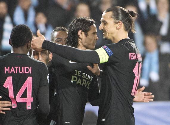 Malmoe Sweden 2015-11-25 Champions League 2015 16 Malmö FF(SWE) vs PSG(F) Zlatan Ibrahimovic(PSG)0-3 - 4.04937147
