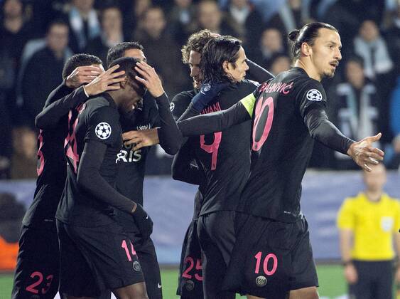 Malmoe Sweden 2015-11-25 Champions League 2015 16 Malmö FF(SWE) vs PSG(F) Zlatan Ibrahimovic(PSG)0-3 -  4.04937148