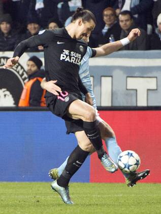 Malmoe Sweden 2015-11-25 Champions League 2015 16 Malmö FF(SWE) vs PSG(F) Zlatan Ibrahimovic(PSG) -  4.04937155