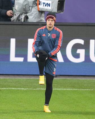 Leverkusen Javier Chicharito Hernandez ( 7, Bayer 04 Leverkusen), Bayer 04 Leverkusen - FC Barcelona Barca Fussball, Champions-League, 08.12.2015, Copyright: Deutzmann Eibner-Pressefoto EP_CDN