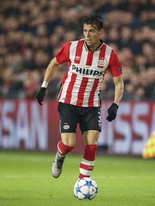 Hector Moreno of PSV during the UEFA Champions League match between PSV Eindhoven and CSKA Moscow on December 8, 2015 at the Philips stadium in Eindhoven, The Netherlands. PSV v CSKA Moscow UEFA Champions League 2015 2016 xVIxxIVx 4678163