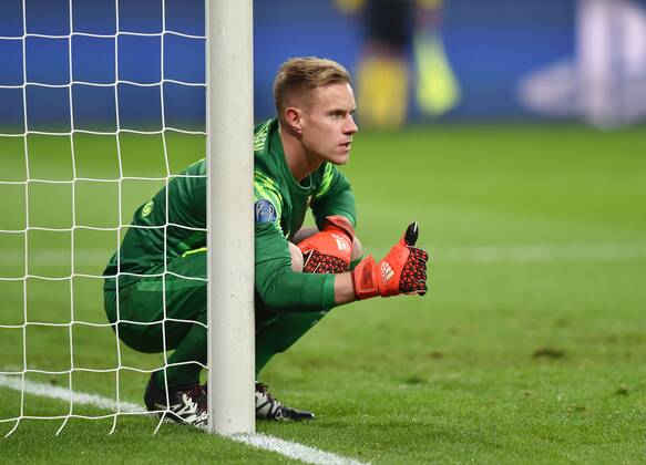 09.12.2015, Fussball, Saison 2015 2016, Champions League, 2015 16, Vorrunde, Bayer 04 Leverkusen - FC Barcelona Barca 1:1, Torwart Marc Andre ter Stegen (FC Barcelona)