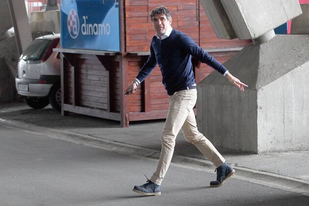 GNK Dinamo press conference PK Pressekonferenz 09.02.2016., Croatia, Zagreb - Arrival of members of GNK Dinamo in the premises of the club for the scheduled press conference. Zoran Mamic. ZeljkoxLukunic PIXSELL