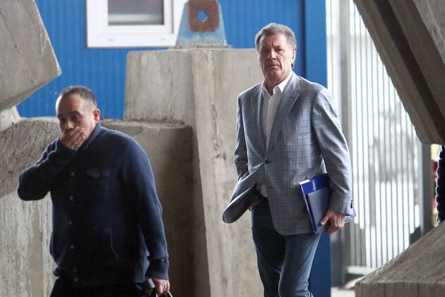 GNK Dinamo press conference PK Pressekonferenz 09.02.2016., Croatia, Zagreb - Arrival of members of GNK Dinamo in the premises of the club for the scheduled press conference. Zdravko Mamic. ZeljkoxLukunic PIXSELL