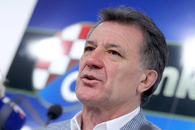 GNK Dinamo press conference PK Pressekonferenz 09.02.2016., Croatia, Zagreb - Press conference at the premises of GNK Dinamo on which the media addressed Zdravko Mamic. He announced that as of today he is no longer executive chairman GNK Dinamo ZeljkoxLukunic PIXSELL