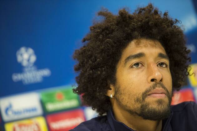 Fußball, Champions League, VfL Wolfsburg PK Wolfsburg Brazilian player Bonfim Costa Dante pictured at a press conference PK Pressekonferenz of German soccer club VfL Wolfsburg, Tuesday 16 February 2016 in Gent. Wolfsburg is preparing for the first leg of the 1 8 finals of the UEFA Champions League competition against Belgian team KAA Gent tomorrow. JASPERxJACOBS  x04794136x