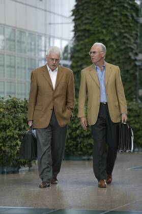 v,l, Fedor Radmann;Franz Beckenbauer