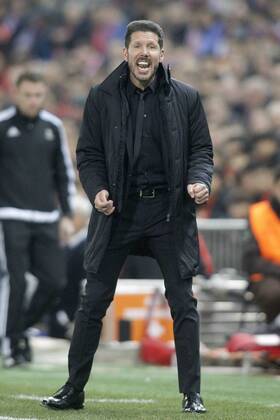 Fußball, Champions League, Atletico Madrid - PSV Eindhoven Atletico de Madrid s coach Diego Pablo Simeone during UEFA Champions League match. March 15,2016.  (2016031586)