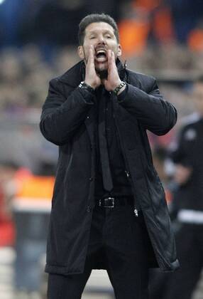 Fußball, Champions League, Atletico Madrid - PSV Eindhoven Atletico de Madrid s coach Diego Pablo Simeone during UEFA Champions League match. March 15,2016.  (20160315134)