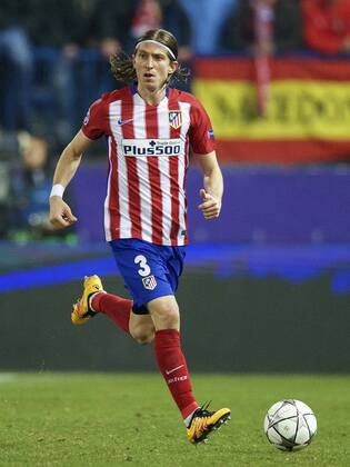 Filipe Luis of Club Atletico de Madrid during the UEFA Champions League Round of 16, Second leg match between Atletico madrid and PSV Eindhoven on March 15, 2016 at the Estadio Vicente Calder& 243;n in Madrid, Spain. Atletico Madrid v PSV Eindhoven UEFA Champions League 2015 2016 xVIxxIVx 5165496