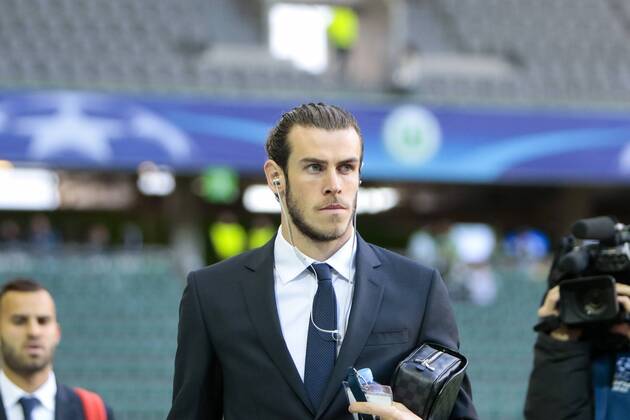 Fußball, UEFA Champions League, VfL Wolfsburg - Real Madrid CF; Gareth Bale Portrait, Porträt, Einzelbild. xtgx