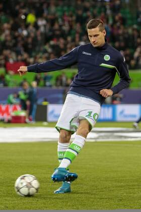 Fußball, UEFA Champions League, VfL Wolfsburg - Real Madrid CF; Julian Draxler (Wolfsburg, 10) Freisteller, Einzelbild, Aktion, action. xtgx