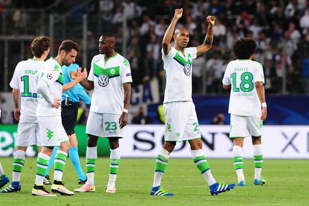 Fussball Champions League Viertelfinale VfL Wolfsburg - Real Madrid am 06.04.2016 in der Volkswagen Arena in Wolfsburg Schlussjubel bei Naldo ( Wolfsburg ) xPBJPGx