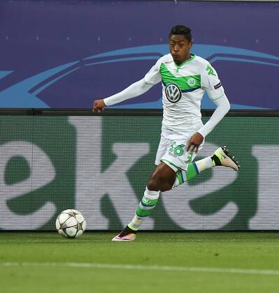 Wolfsburg VfL vs Real Madrid, CL Wolfsburg, Deutschland. 06.04.2016, FUßBALL - VfL Wolfsburg vs Real Madrid C.F., Champions League, Viertelfinale, Saison 2015-2016, Volkswagen Arena. Bild zeigt: Bruno Henrique (VfL Wolfsburg)