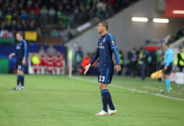 Wolfsburg VfL vs Real Madrid, CL Wolfsburg, Deutschland. 06.04.2016, FUßBALL - VfL Wolfsburg vs Real Madrid C.F., Champions League, Viertelfinale, Saison 2015-2016, Volkswagen Arena. Bild zeigt: Kiko Casilla (Real Madrid)