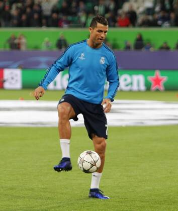 Wolfsburg VfL vs Real Madrid, CL Wolfsburg, Deutschland. 06.04.2016, FUßBALL - VfL Wolfsburg vs Real Madrid C.F., Champions League, Viertelfinale, Saison 2015-2016, Volkswagen Arena. Bild zeigt: Cristiano Ronaldo (Real Madrid)