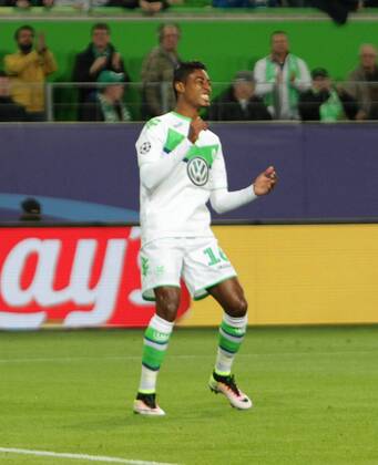Wolfsburg VfL vs Real Madrid, CL Wolfsburg, Deutschland. 06.04.2016, FUßBALL - VfL Wolfsburg vs Real Madrid C.F., Champions League, Viertelfinale, Saison 2015-2016, Volkswagen Arena. Bild zeigt: Bruno Henrique (VfL Wolfsburg)