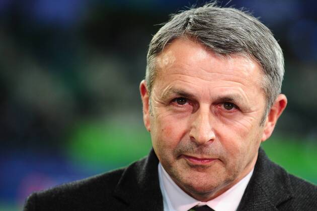 Fussball Champions League Viertelfinale VfL Wolfsburg - Real Madrid am 06.04.2016 in der Volkswagen Arena in Wolfsburg Klaus Allofs ( Manager Wolfsburg ) xPBJPGx