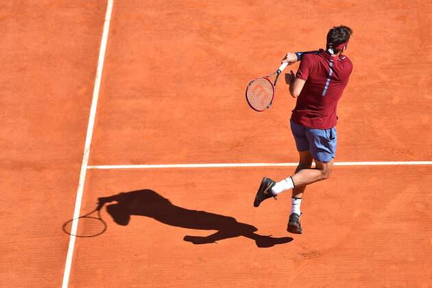 Roger Federer (Sui) TENNIS : Tournoi de Monte Carlo 2016 - 12 04 2016 TennisMagazine Panoramic