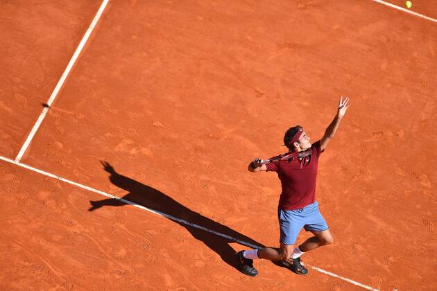 Roger Federer (Sui) TENNIS : Tournoi de Monte Carlo 2016 - 12 04 2016 TennisMagazine Panoramic