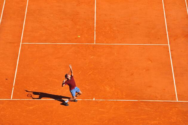 Roger Federer (Sui) TENNIS : Tournoi de Monte Carlo 2016 - 12 04 2016 TennisMagazine Panoramic