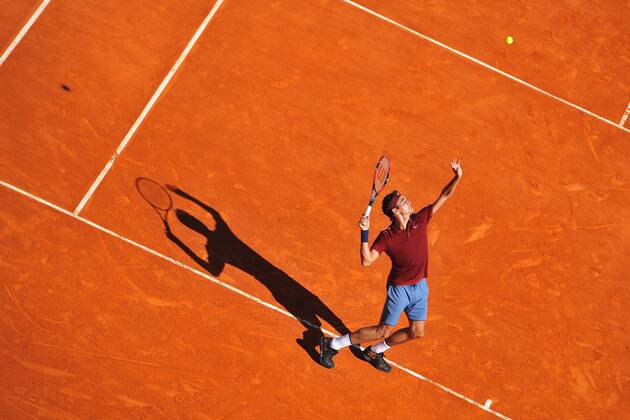 Roger Federer (Sui) TENNIS : Tournoi de Monte Carlo 2016 - 12 04 2016 TennisMagazine Panoramic