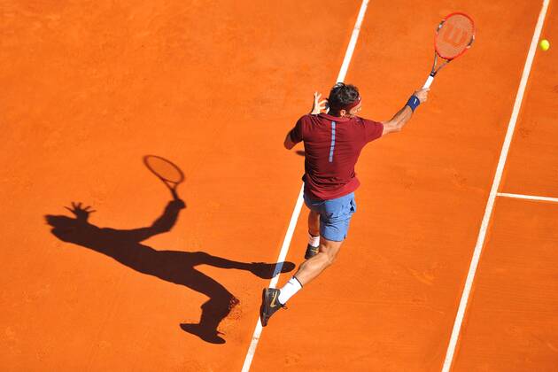 Roger Federer (Sui) TENNIS : Tournoi de Monte Carlo 2016 - 12 04 2016 TennisMagazine Panoramic