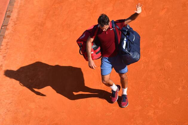 Roger Federer (Sui) TENNIS : Tournoi de Monte Carlo 2016 - 15 04 2016 TennisMagazine Panoramic