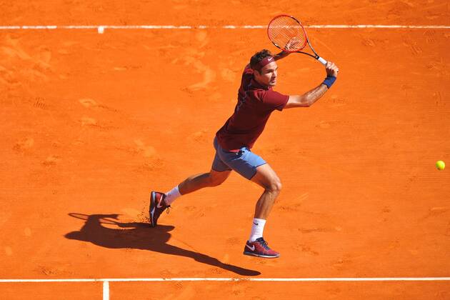 Roger Federer (Sui) TENNIS : Tournoi de Monte Carlo 2016 - 15 04 2016 TennisMagazine Panoramic
