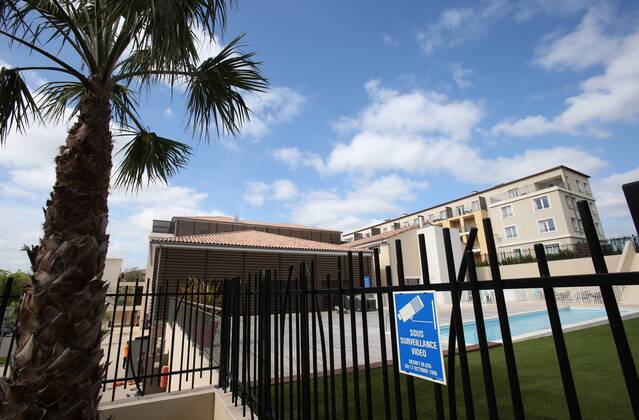 SOCCER - UEFA EURO EM Europameisterschaft Fussball 2016, preview JUVIGNAC,FRANCE,15.APR.16 - SOCCER - UEFA European Championship EM Europameisterschaft 2016 in France, preview, base camp team SUI, Vichy Spa Hotel. Image shows an exterior view of the Vichy Spa Hotel Montpellier Juvignac. GEPAxpictures xAndreasxPranter