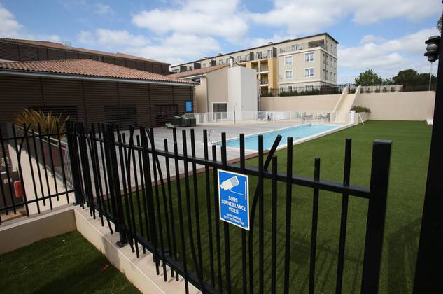 SOCCER - UEFA EURO EM Europameisterschaft Fussball 2016, preview JUVIGNAC,FRANCE,15.APR.16 - SOCCER - UEFA European Championship EM Europameisterschaft 2016 in France, preview, base camp team SUI, Vichy Spa Hotel. Image shows an exterior view of the Vichy Spa Hotel Montpellier Juvignac. GEPAxpictures xAndreasxPranter