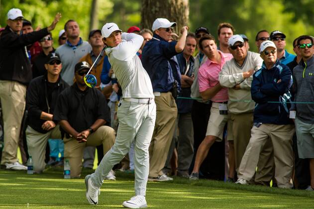Golfer Rory McIlroy tees off on the 15th hole during the Wells Fargo Championship on Friday, May 6, 2016 at Quail Hallow Country Club in Charlotte, NC. David Grooms CSM PGA Golf Herren 2016: Wells Fargo Championship MAR 6 - ZUMAc04_