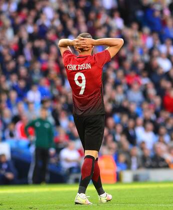 Friendly National football Match between England and Turkey at Etihad Stadium in Manchester , England on May 22, 2016. Final Score: England 2 - Turkey 1 Pictured: Cenk Tosun of Turkey. 