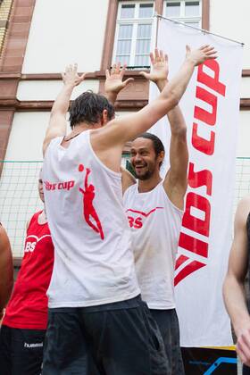 Jubel bei Eugen Bakumovski; LBS-Cup Beachvolleyball A-Top, Markplatz, Schopfheim Germany, 20160605; Schopfheim Copyright: Wuechnerx xEibner-Pressefoto EP_nwr