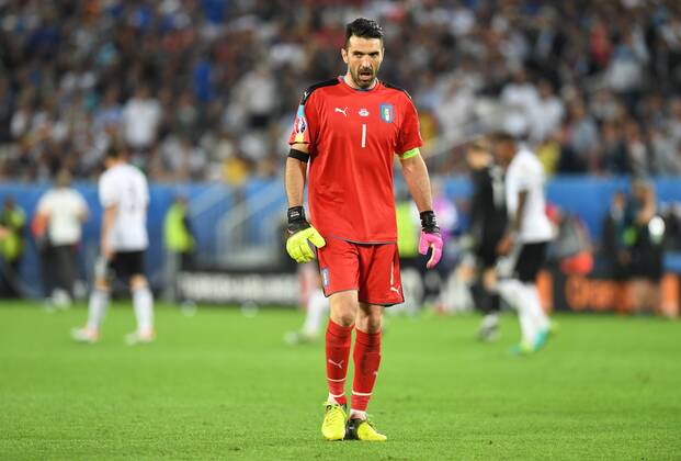 Fussball, Herren, Saison 2015 16, EM 2016 in Frankreich, Viertelfinale in Bordeaux, Deutschland - Italien 1:1 n. V., 6:5 n. E., Torwart Gianluigi Buffon (Italien), 02.07. 2016,