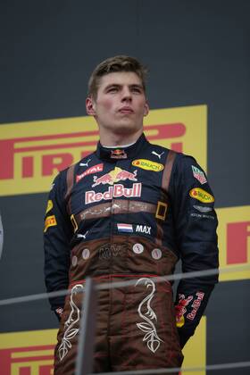 Austrian Grand Prix, Red Bull Ring 30 June - 3 July 2016 03.07.2016 - Podium, 2nd place Max Verstappen (NED) Red Bull Racing RB12