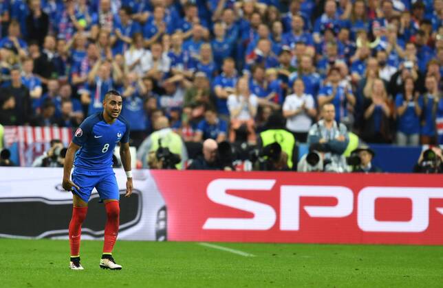 Fussball, Herren, Saison 2015 16, EM 2016 in Frankreich, Viertelfinale in Saint-Denis, Frankreich - Island 5:2, Dimitri Payet (Frankreich), 03.07. 2016,